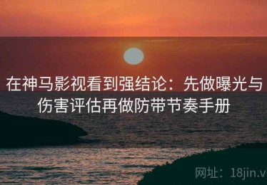 在神马影视看到强结论：先做曝光与伤害评估再做防带节奏手册