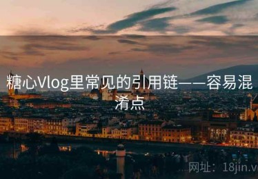 糖心Vlog里常见的引用链——容易混淆点
