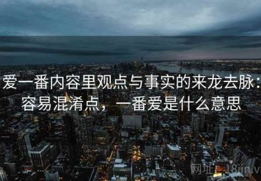 爱一番内容里观点与事实的来龙去脉：容易混淆点，一番爱是什么意思