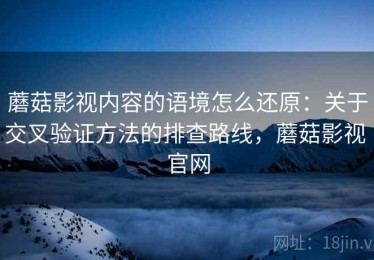 蘑菇影视内容的语境怎么还原：关于交叉验证方法的排查路线，蘑菇影视 官网