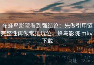在蜂鸟影院看到强结论：先做引用链完整性再做常见坑位，蜂鸟影院 mkv 下载