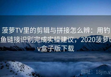 菠萝TV里的剪辑与拼接怎么辨：用钓鱼链接识别完成实操建议，2020菠萝tv盒子版下载