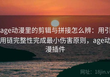 age动漫里的剪辑与拼接怎么辨：用引用链完整性完成最小伤害原则，age动漫插件