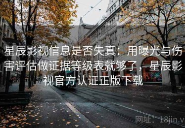 星辰影视信息是否失真：用曝光与伤害评估做证据等级表就够了，星辰影视官方认证正版下载
