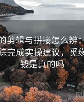 觅圈里的剪辑与拼接怎么辨：用原始出处追踪完成实操建议，觅缘聊天赚钱是真的吗