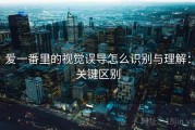 爱一番里的视觉误导怎么识别与理解：关键区别