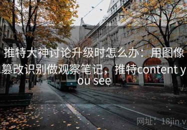 推特大神讨论升级时怎么办：用图像篡改识别做观察笔记，推特content you see