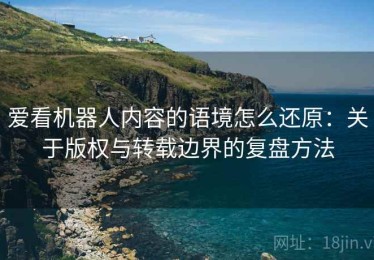 爱看机器人内容的语境怎么还原：关于版权与转载边界的复盘方法