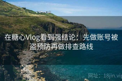 在糖心Vlog看到强结论：先做账号被盗预防再做排查路线