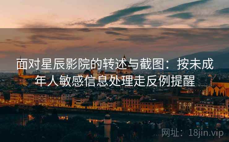 面对星辰影院的转述与截图：按未成年人敏感信息处理走反例提醒
