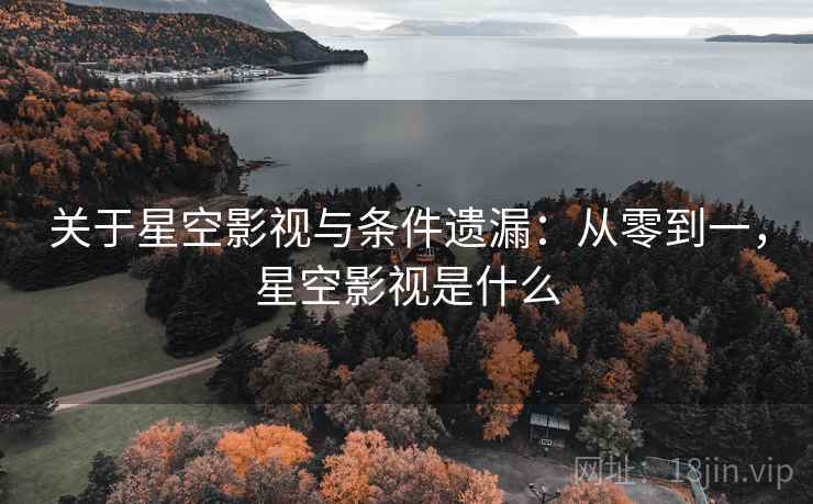 关于星空影视与条件遗漏：从零到一，星空影视是什么