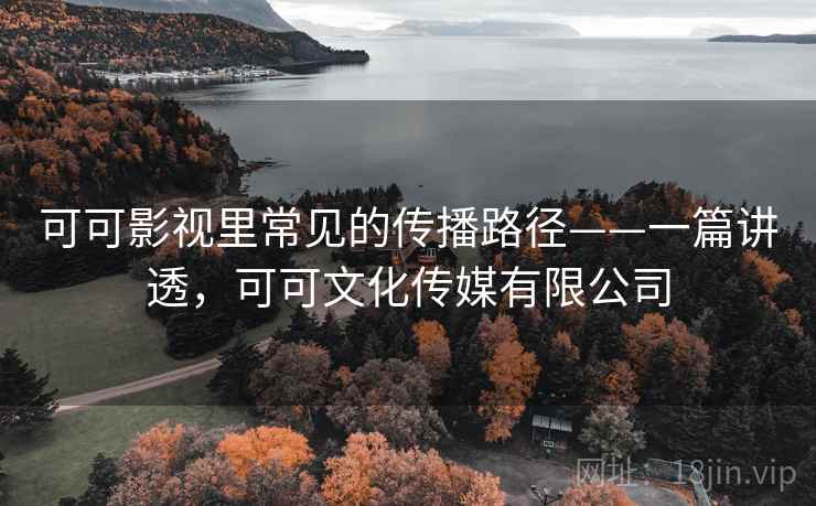 可可影视里常见的传播路径——一篇讲透,可可文化传媒有限公司 可可影视里常见的传播路径——一篇讲透,可可文化传媒有限公司